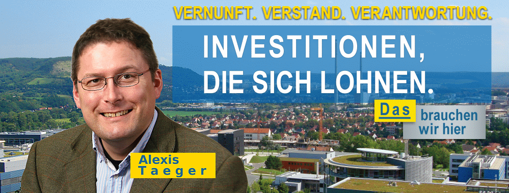 FDP Stadtrat Alexis Taeger - Investitionen, die sich lohnen - Das brauchen wir hier