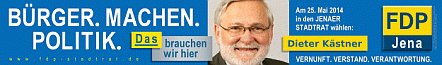 Mehr Informationen zu FDP Stadtratskandidat Dieter Kstner - klick -
